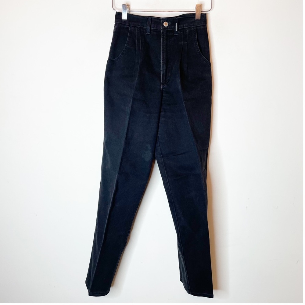Rockies Vintage Black High Waisted Pleated Jeans, Rocky Mountain 5/6